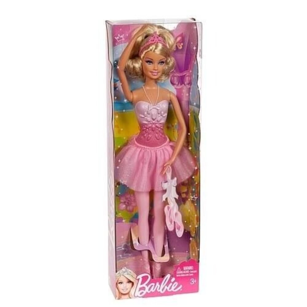 Barbie Fairytale Magic Fairytopia Blonde Ballarina Doll Pink 2011 Mattel SEALED